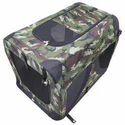   M-PETS COMFORT szállítótáska összehajtható L 71x51x51cm terepszín
