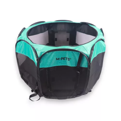 M-PETS Octagon hordozható kölyökkutya kennel ajtóval S 75x70,5x50cm