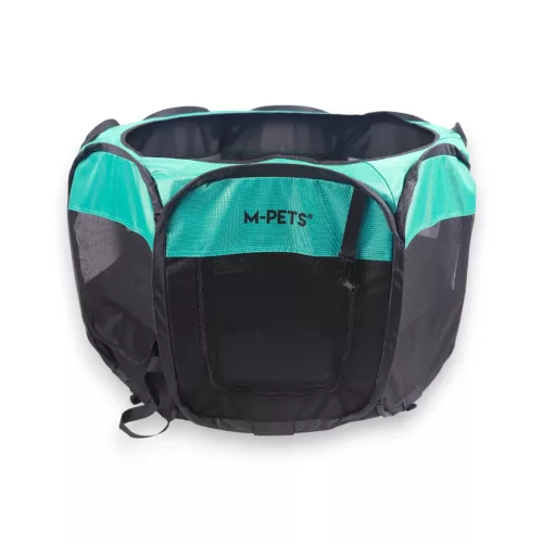 M-PETS Octagon hordozható kölyökkutya kennel ajtóval S 75x70,5x50cm