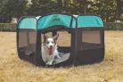 M-PETS Octagon hordozható kutya kennel ajtóval L 115x110x66cm