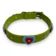 M-PETS szívecskés nyakörv L 2,5x40-50cm zöld