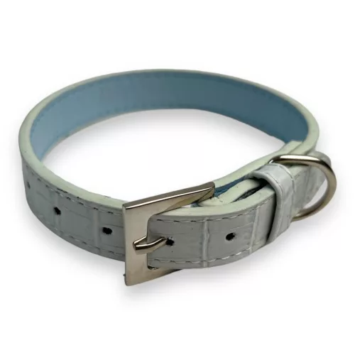M-PETS nyakörv krokodil S 1,5x22-30cm kék