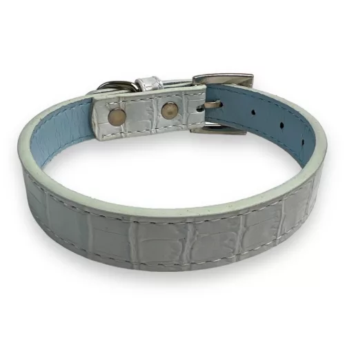 M-PETS nyakörv krokodil M 2x28-35cm kék