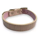 M-PETS nyakörv krokodil M 2x28-35cm rózsaszín