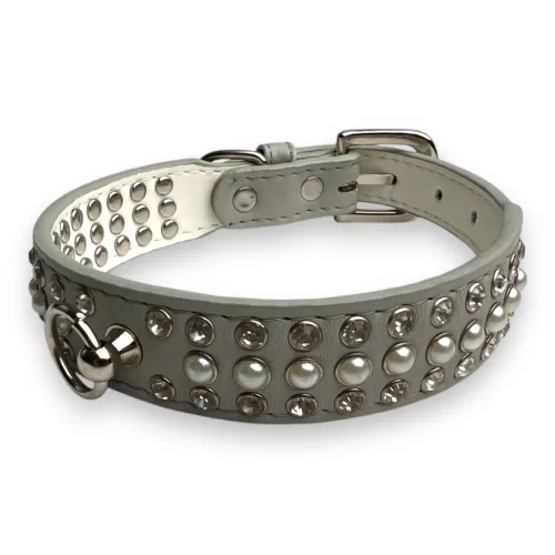 M-PETS tripla soros nyakörv 2,5x40cm szürke