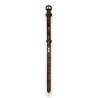 M-PETS Bling nyakörv strasszköves csontokkal S 1,5x22-30cm sötét barna