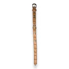 M-PETS Bling nyakörv strasszköves csontokkal L 2,5x35-40cm világos barna