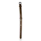 M-PETS Bling nyakörv strasszköves csontokkal L 2,5x35-40cm sötét barna