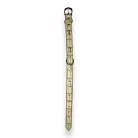 M-PETS Bling nyakörv strasszköves csontokkal L 2,5x35-40cm fehér