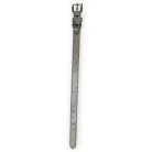 M-PETS csillogó nyakörv M 2x28-35cm ezüst