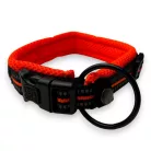 M-PETS párnázott túra nyakörv S 2x30-40cm narancs