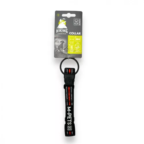 M-PETS túra nyakörv S 2x25-40cm narancs