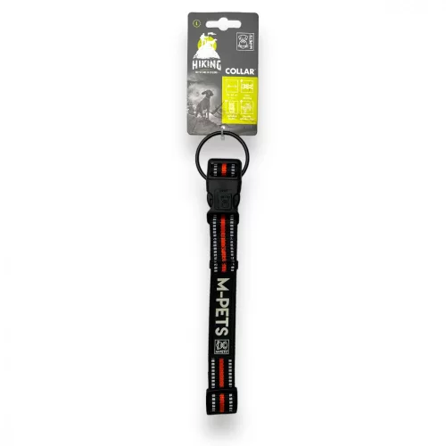 M-PETS túra nyakörv L 2,5x38-65cm narancs