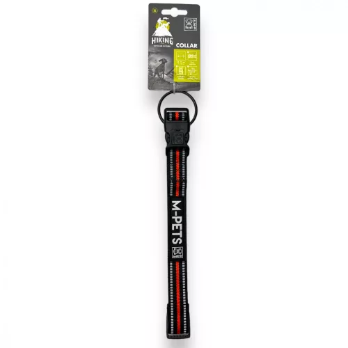 M-PETS túra nyakörv XL 2,5x48-75cm narancs