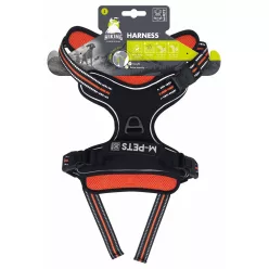 M-PETS hám túrázáshoz L 2,5/45-70/45-95cm narancs