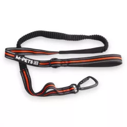   M-PETS póráz kocogáshoz rántáscsillapítóval 2,5x140-200cm narancs