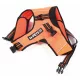 M-PETS háromszög hám túrázáshoz M 36-45/47-57cm narancs