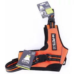   M-PETS háromszög hám túrázáshoz L 45-57/58-72cm narancs