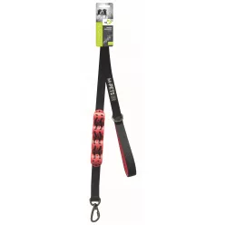   M-PETS Flex póráz rántáscsillapítóval 2,5x120cm fekete/piros
