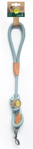 M-PETS Eco 2 az 1-ben póráz és nyakörv M 1,2x170cm kék 100% újrahasznosított műanyag