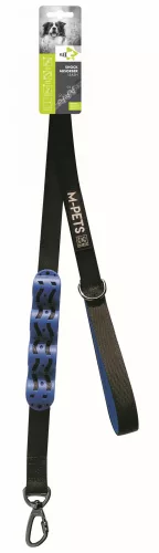M-PETS Flex póráz rántáscsillapítóval 2,5x120cm fekete/kék