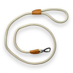   M-PETS Eco póráz biztonsági karabínerrel S 1,2x150cm fehér 100% újrahasznosított műanyag
