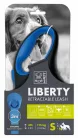 M-PETS Liberty automata póráz S 3m 15kg kék