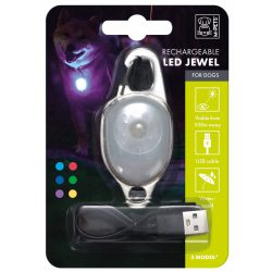 M-PETS LED villogó nyakörvre 500m látótáv USB töltős