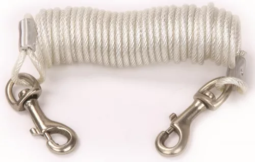 M-PETS acél kikötő sodrony műanyag bevonattal 21,7kg-ig 3,6mx47mm