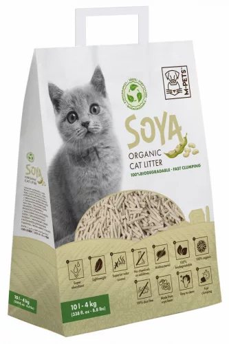 M-PETS Bio Tofu - Szója macskaalom 10L/4kg natúr