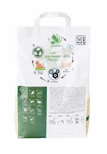 M-PETS Bio Tofu - Szója macskaalom 10L/4kg natúr