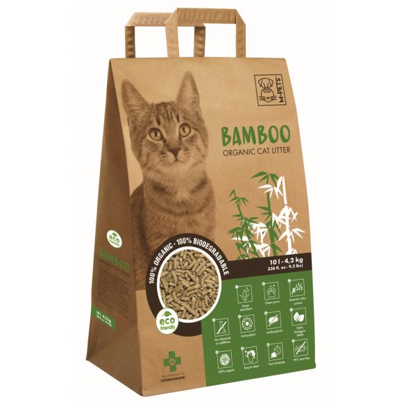 M-PETS bambusz macskaalom 10L/4,2kg