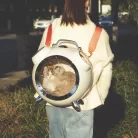 M-PETS Sixties macskaszállító vekker forma hő és páramérővel 42x30x43cm fehér