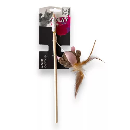 M-PETS cicapeca fluoreszkáló egér 35cm rózsaszín