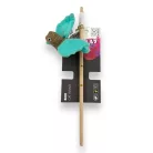 M-PETS cicapeca fluoreszkáló madár 35cm zöld