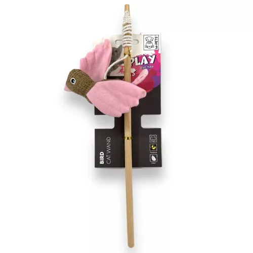 M-PETS cicapeca fluoreszkáló madár 35cm rózsaszín
