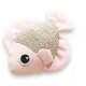 M-PETS fluoreszkáló halak macskajáték 8x7x4cm pink