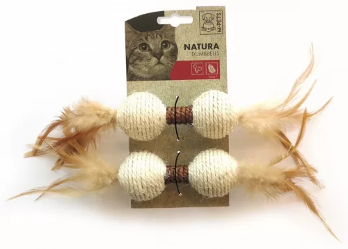 M-PETS Natura súlyzók macskajáték 24x4,5x4,5cm 2db