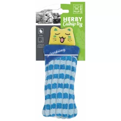   M-PETS Herby alvó cicák macskajáték macskamentával kék 7x1,5x15cm