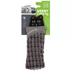   M-PETS Herby alvó cicák macskajáték macskamentával szürke 7x1,5x15cm