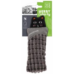   M-PETS Herby alvó cicák macskajáték macskamentával szürke 7x1,5x15cm