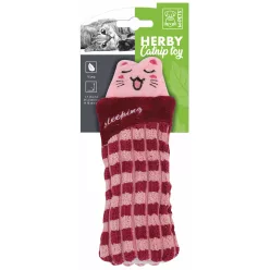   M-PETS Herby alvó cicák macskajáték macskamentával piros 7x1,5x15cm