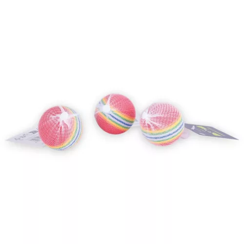 M-PETS szivárvány szivacslabda macskajáték 4,2cm 45db-os utántöltő
