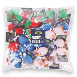 M-PETS macskajáték textil egerek 6cm 60db-os utántöltő