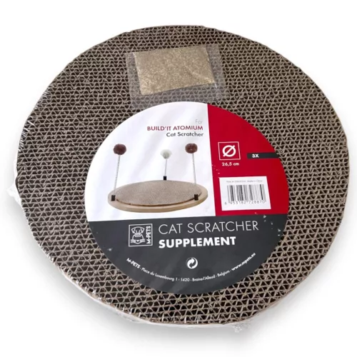 M-PETS hullámpapír macskakaparó 27cm 3db