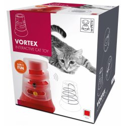   M-PETS Vortex spirál torony interaktív macskajáték 20x22cm