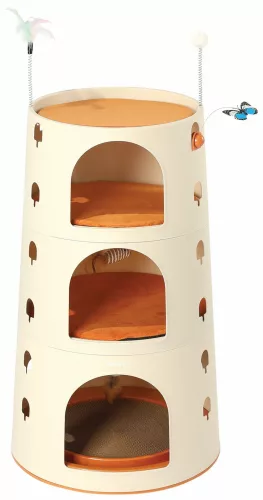 M-PETS Burana Eco macskabútor 49,5x49,5x88cm újrahasznosított műanyag