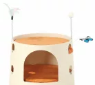 M-PETS Burana Eco macskabútor 49,5x49,5x88cm újrahasznosított műanyag