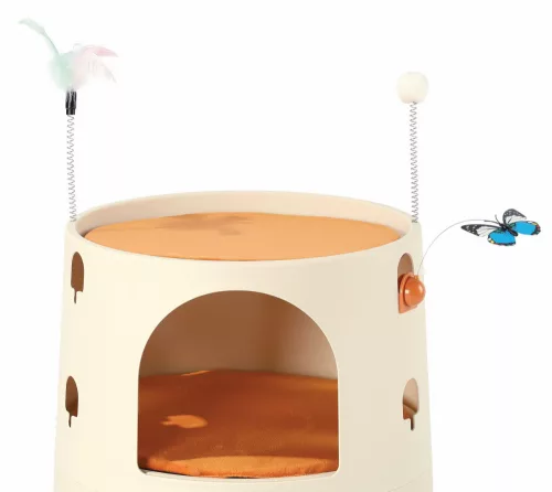 M-PETS Burana Eco macskabútor 49,5x49,5x88cm újrahasznosított műanyag