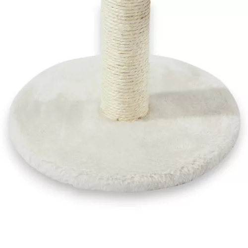 M-PETS My First Cat Tree macskakaparó pompommal 24x36cm oszlop d.5cm fehér 